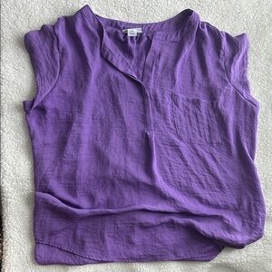 Liz Claiborne XXL Purple flowy Sleeveless Top